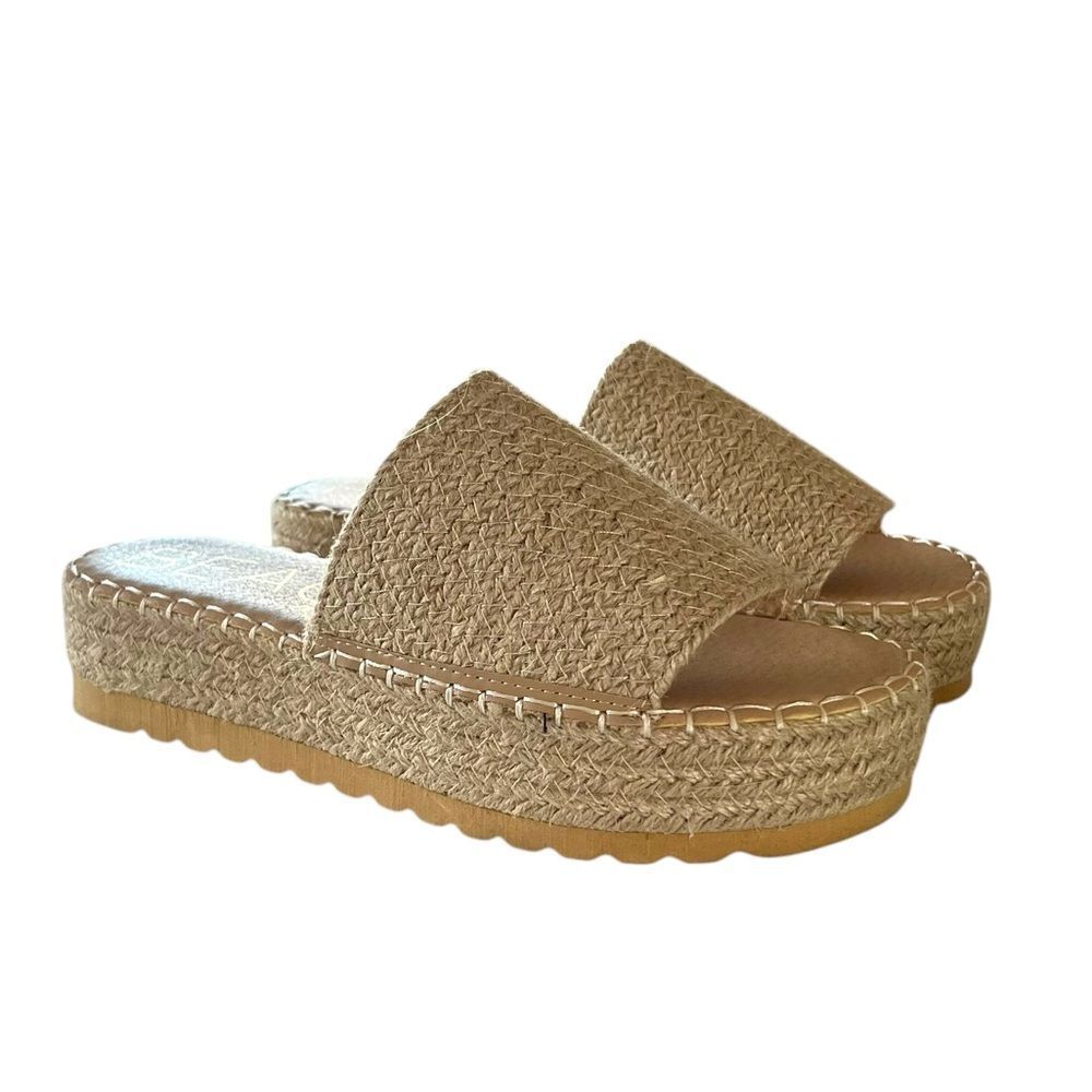 Beach by Matisse Del Mar Raffia Platform Sandals